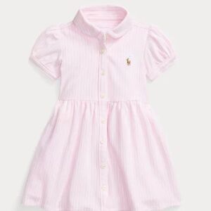 New Ralph Lauren girls Knit Oxford Dress 100% cotton